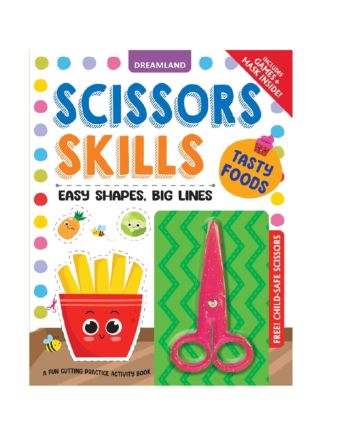 Tasty Foods Scissors Skills Activity Book for Kids