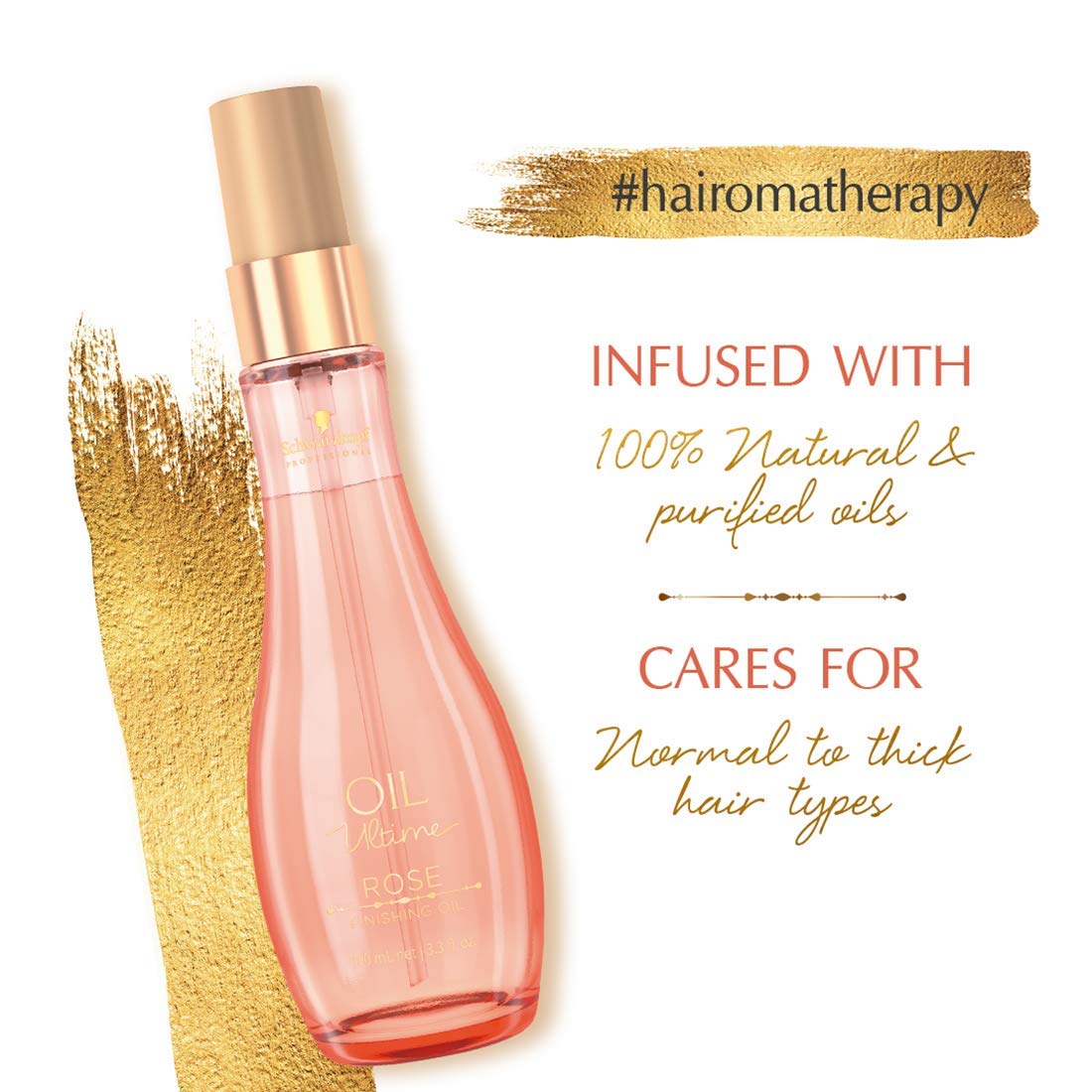 Schwarzkopf Professional Oil Ultime Hair Serum For Dry Frizzy Hair |Rose Finishing Oil| 100ml