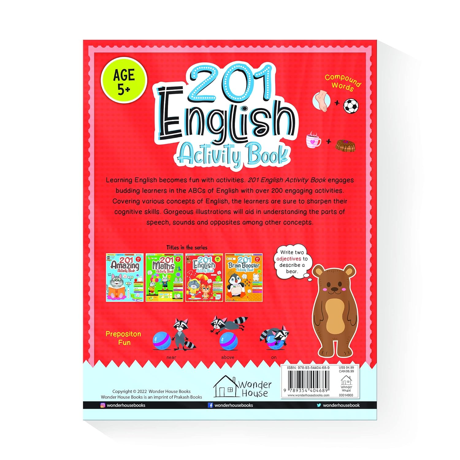 201 English Activity Book: Fun Activities and Grammar Exercises | Paperback