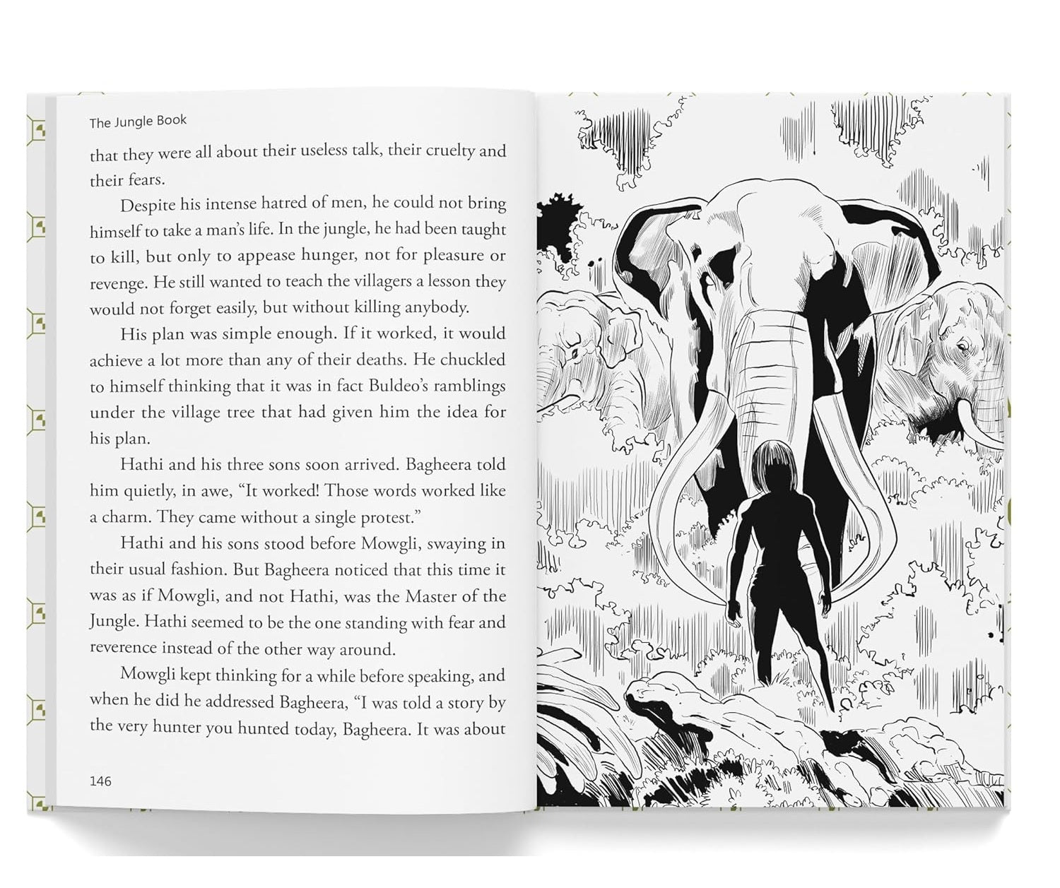 The Jungle Book: Illustrated Abridged Children Classics English Novel With Review Questions (Hardback)  Book