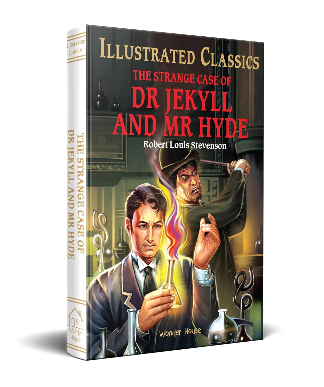 The Strange Case of Dr Jekyll and Mr Hyde : llustrated Abridged Children Classic English Novel with Review Questions (Hardback) Book