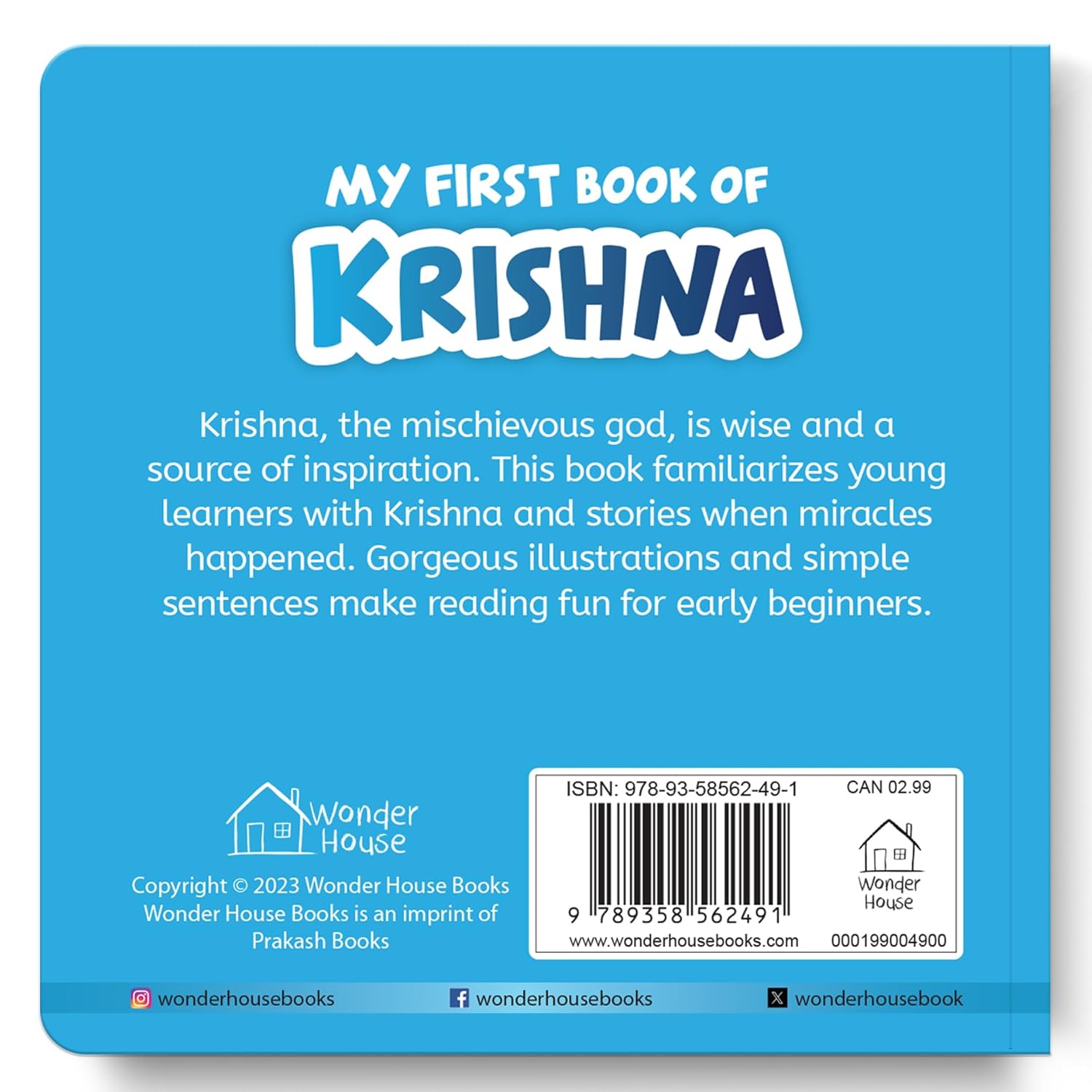 My First Book of Krishna – Illustrated Board Book for Kids