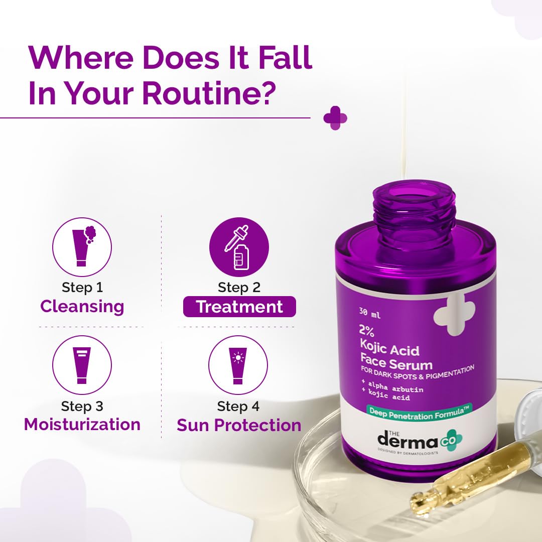 The Derma Co. 2% Kojic Acid Face Serum with Alpha Arbutin - 30 ml
