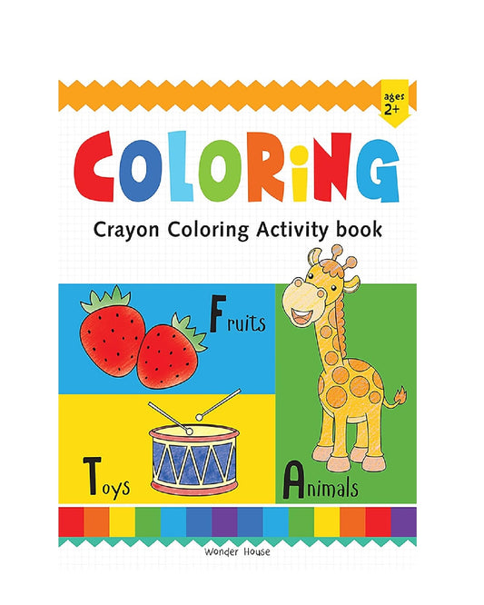 Preschool Activity Book: Coloring – Crayon Fun Activity Book for Kids Ages 3–5 | Paperback – Picture Book