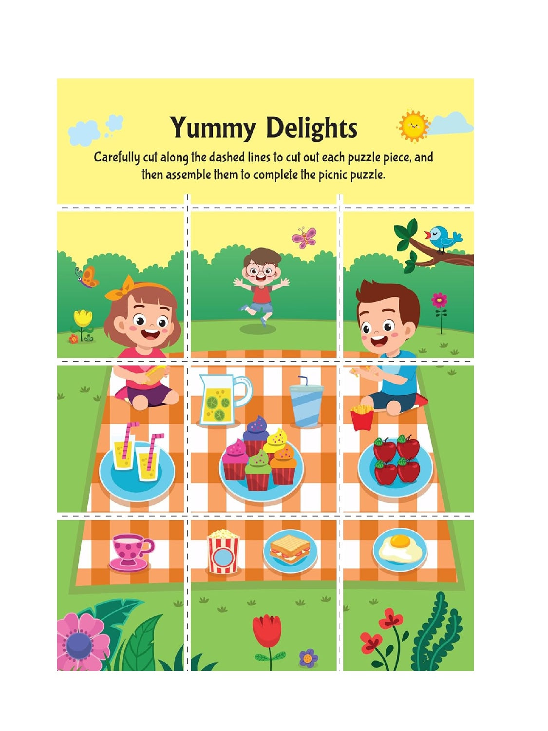 Tasty Foods Scissors Skills Activity Book for Kids