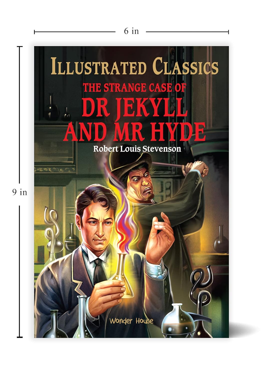 The Strange Case of Dr Jekyll and Mr Hyde : llustrated Abridged Children Classic English Novel with Review Questions (Hardback) Book