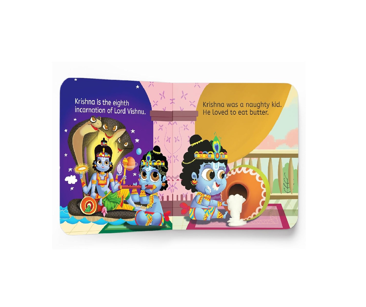 My First Book of Krishna – Illustrated Board Book for Kids