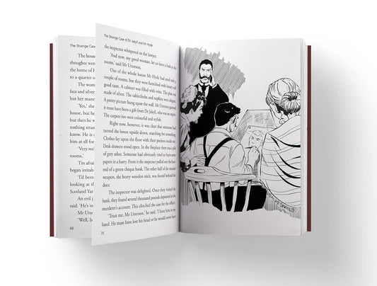 The Strange Case of Dr Jekyll and Mr Hyde : llustrated Abridged Children Classic English Novel with Review Questions (Hardback) Book