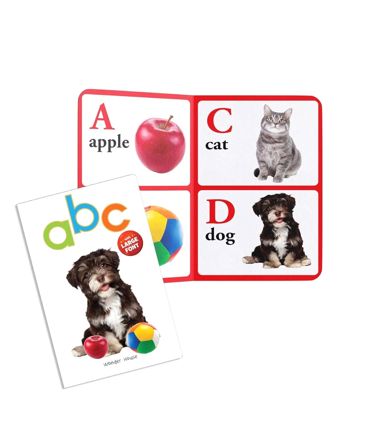 Early Learning Library – Box Set of 10 Books: Big Board Books Series with Large Font for Kids | Includes ABC, Numbers, Shapes, Colours, Birds, Wild Animals, Farm Animals & Pets, Fruits, Vegetables, Transport | Bold Text & Bright Pictures |  Board book