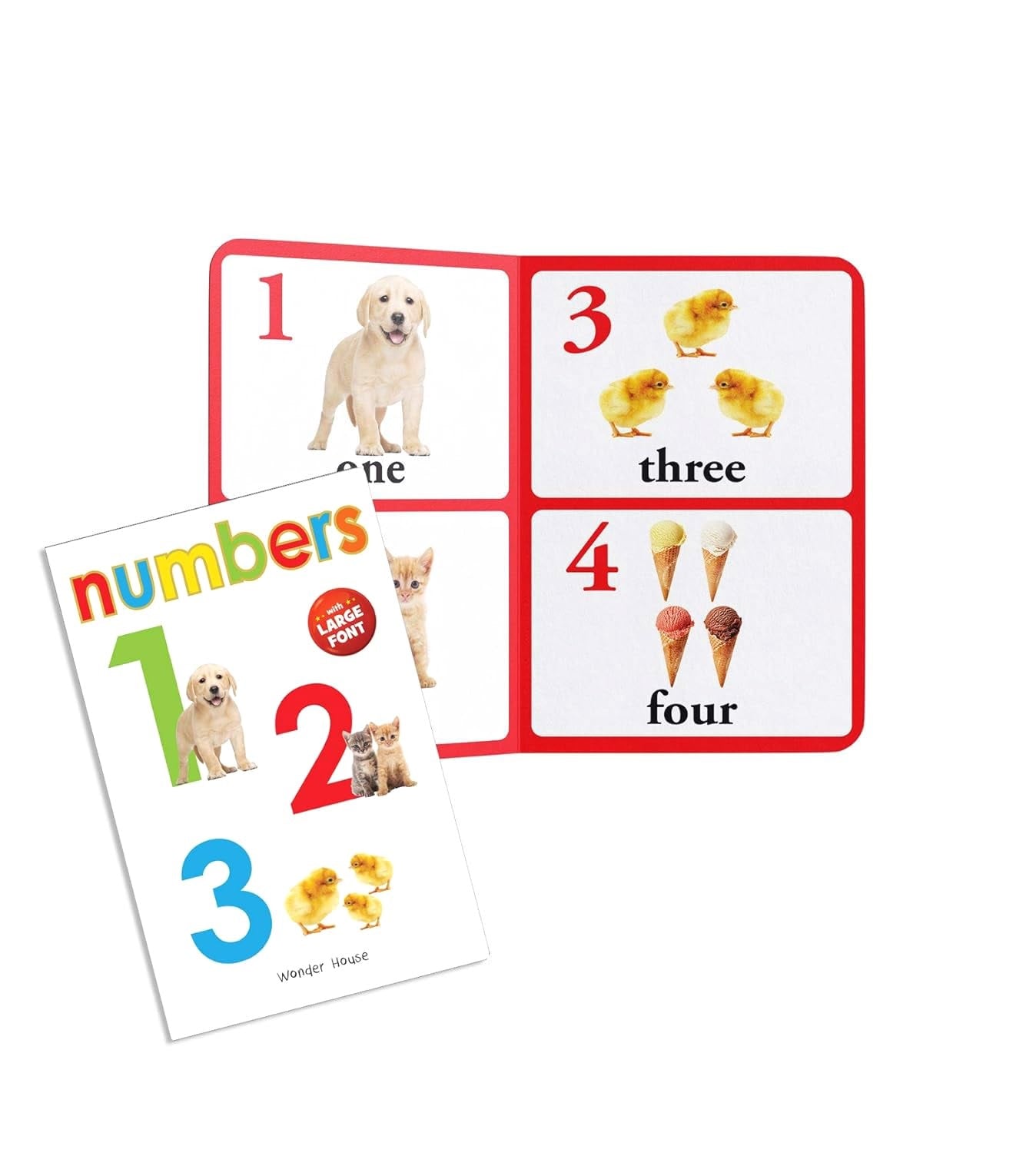 Early Learning Library – Box Set of 10 Books: Big Board Books Series with Large Font for Kids | Includes ABC, Numbers, Shapes, Colours, Birds, Wild Animals, Farm Animals & Pets, Fruits, Vegetables, Transport | Bold Text & Bright Pictures |  Board book