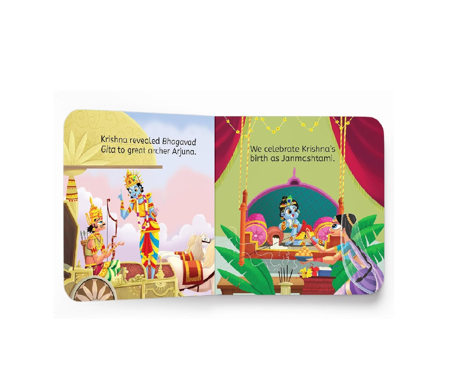 My First Book of Krishna – Illustrated Board Book for Kids
