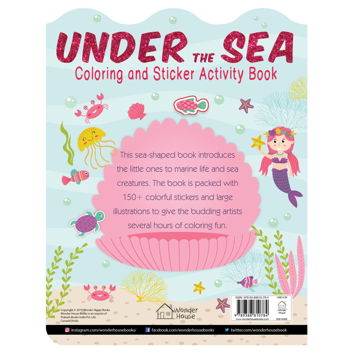 Under The Sea - Coloring and Sticker Activity Book (With 150+ Stickers) Hardcover