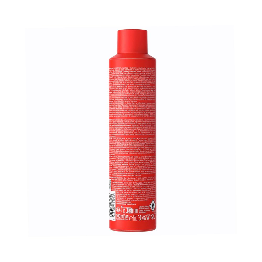 Schwarzkopf Professional OSiS+ Texture Craft Dry Texture Hair Styling Spray Mist I Non Crispy Hair With a Natural Shine I Vegan | Fine Dry Spray Mist | Flexible hold | 300 ml