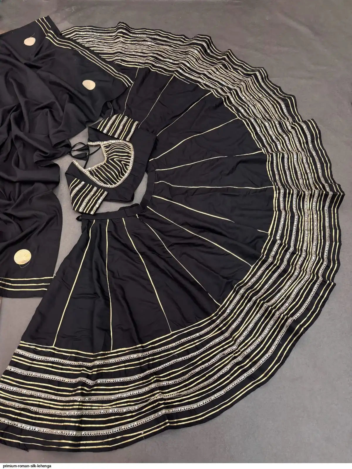 PRIMIUM ROMAN SILK LEHENGA 1