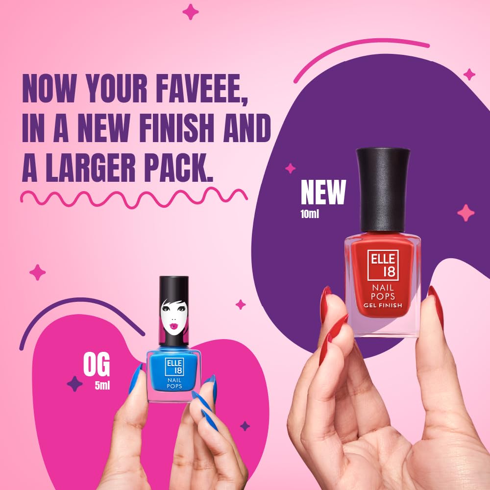 Elle 18 Nail Pop Gel Finish -G6 10ml