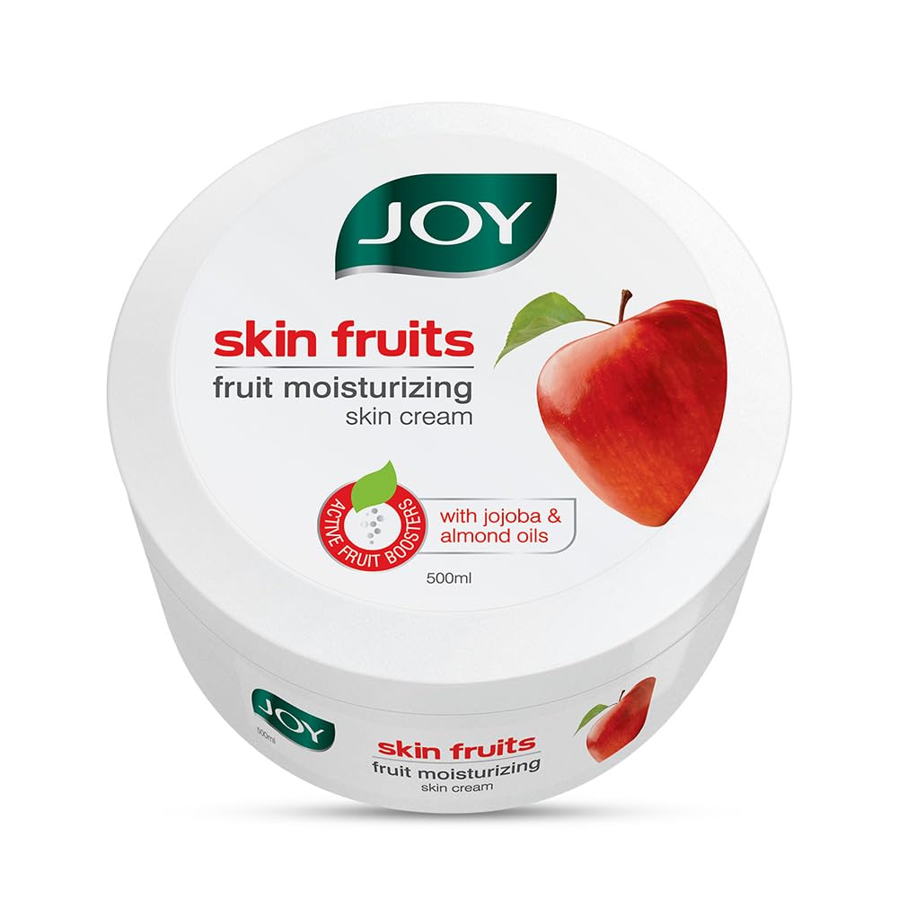 Joy Skin Fruits Moisturizing Skin Cream With Apple, Jojoba & Almond Oil (500ml)