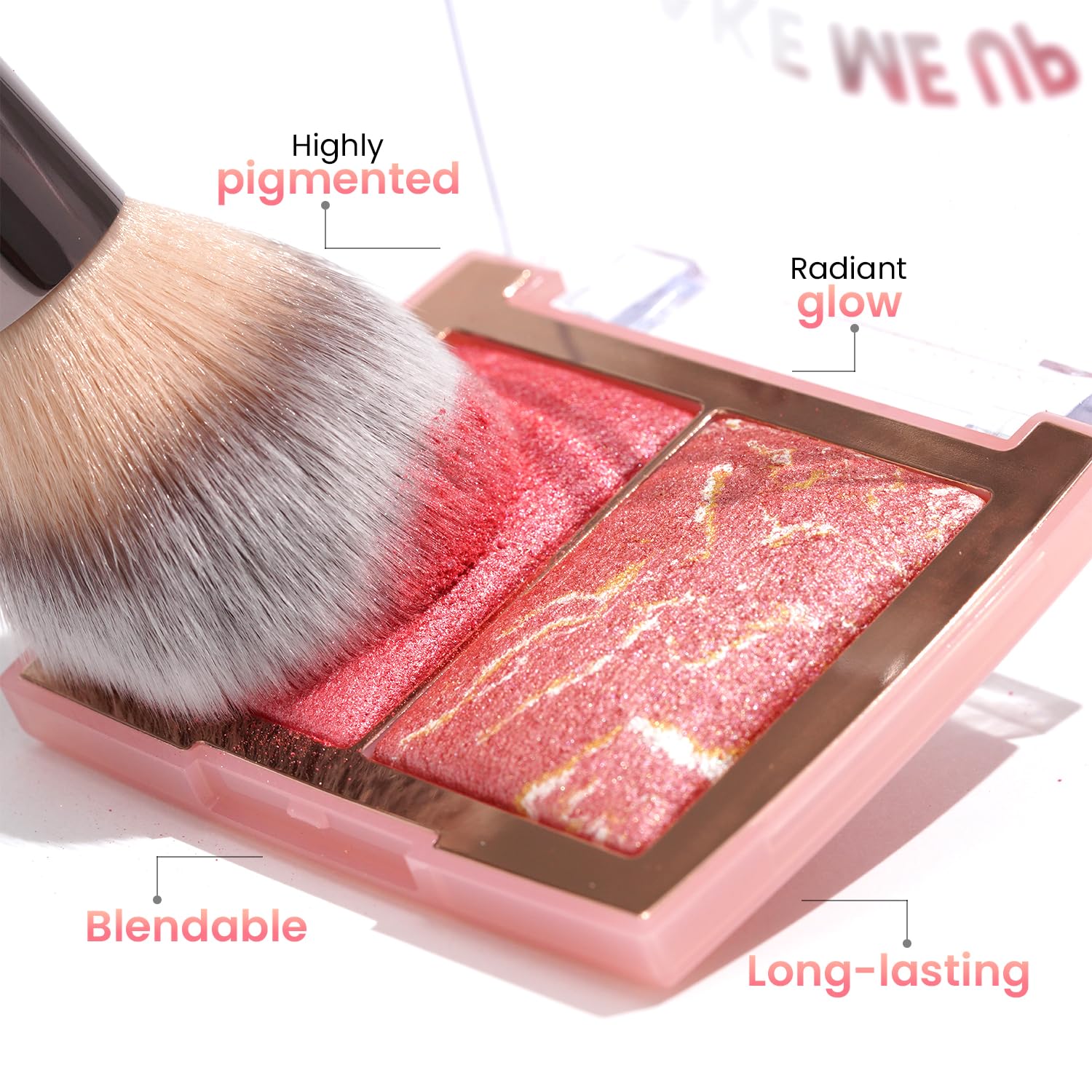 Swiss Beauty Bake Me Up Blush & Highlighter | 2-In-1 Baked Formula | Highly Pigmented | Long-Lasting | 3 Shades | Shade- Coral Glaze, 12g