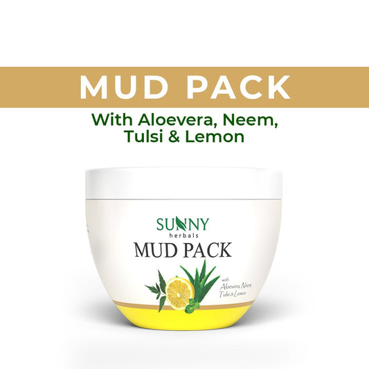 Bakson’s Sunny Mud Pack with Aloe Vera, Neem,Tulsi & Lemon 150gm for skin infections dry skin