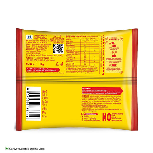 Saffola Masala Millets Tomato Delight| Lower in calories, Rich in Fibre | Yummy Millets for Happy Tummy, 35g