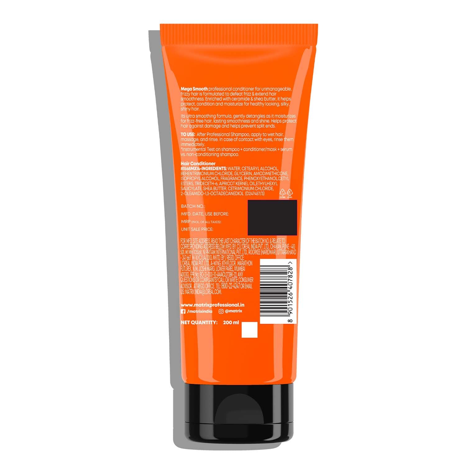 Matrix Mega Smooth Conditioner with Shea Butter 200ml