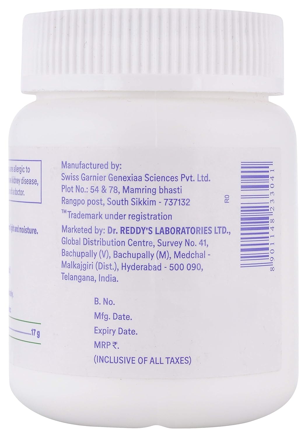 Pegred - Bottle of 119g Oral Solution Powder