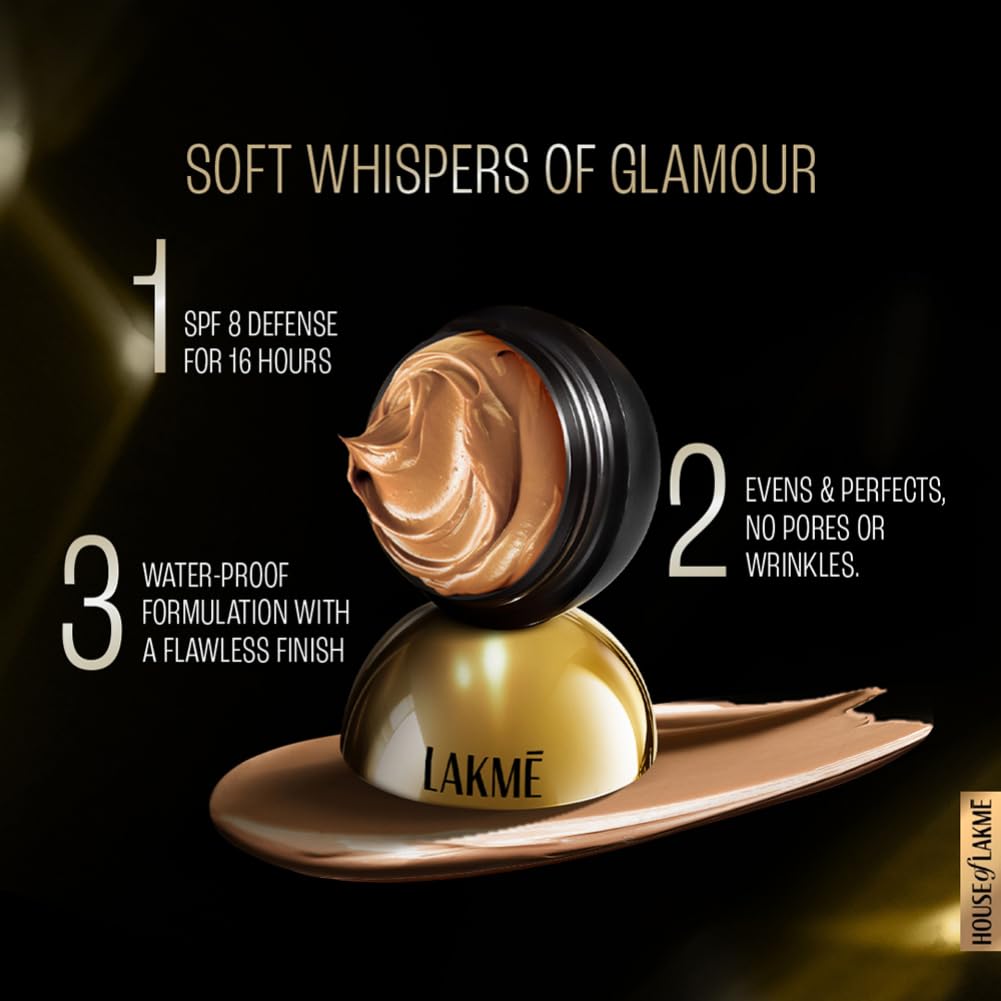 Lakme Xtraordin-airy Mattereal Mousse Foundation, Matte Finish, Minimizes Pores, Has SPF8, 02 Rose Creme, 25g