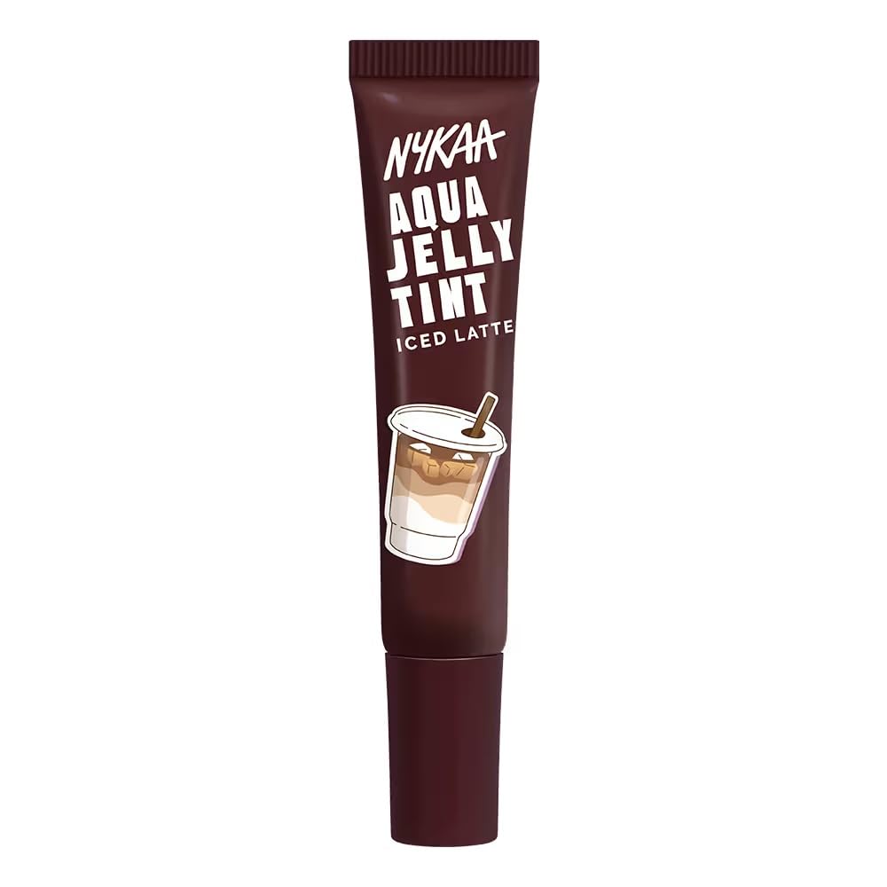 Nykaa Cosmetics Aqua Jelly Lip & Cheek Multi-use Water Tint - Iced Latte (10ml)