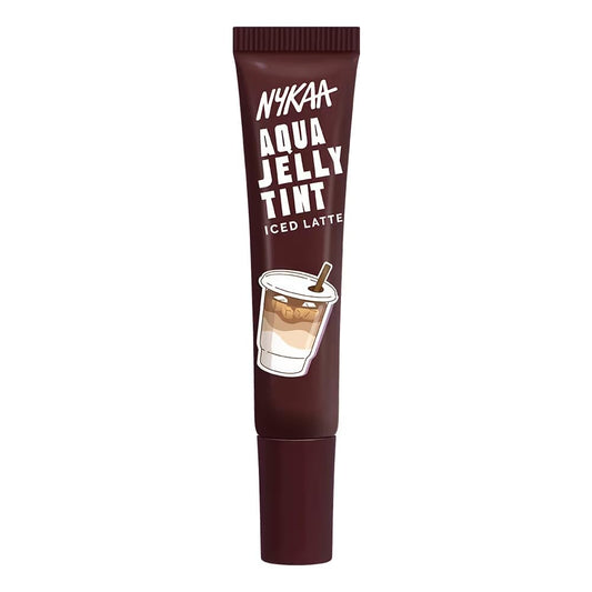 Nykaa Cosmetics Aqua Jelly Lip & Cheek Multi-use Water Tint - Iced Latte (10ml)