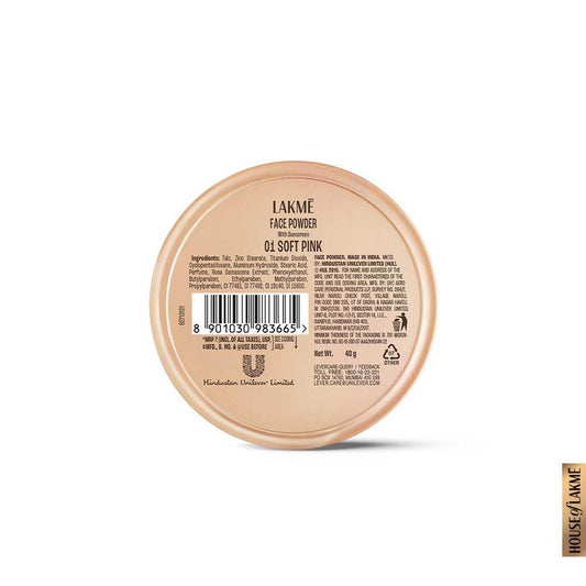 Lakme Forever Matte Face Powder, Matte Finish, Oil Cointrol, for rosy glow, Warm Pink, 40g (OG Collection)