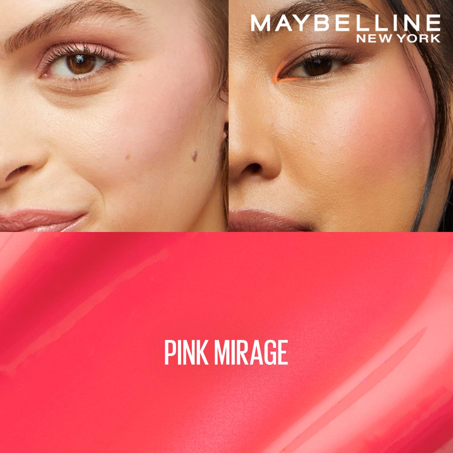 Maybelline New York Sunkisser Hazy Matte Blush, 12H Liquid Blush, Pink mirage, 30, 4.7 ml