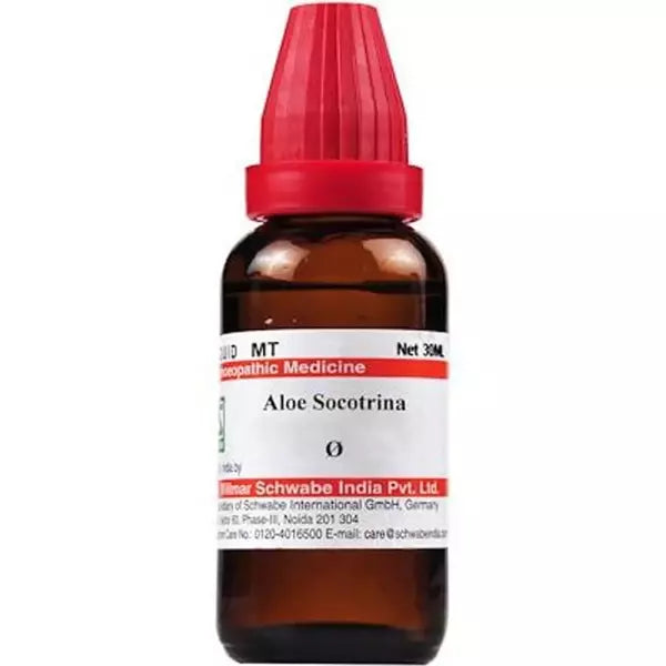Dr Willmar Schwabe India Aloe Socotrina Mother Tincture (Q) (30ml) for migraine depression nausea headache constipation
