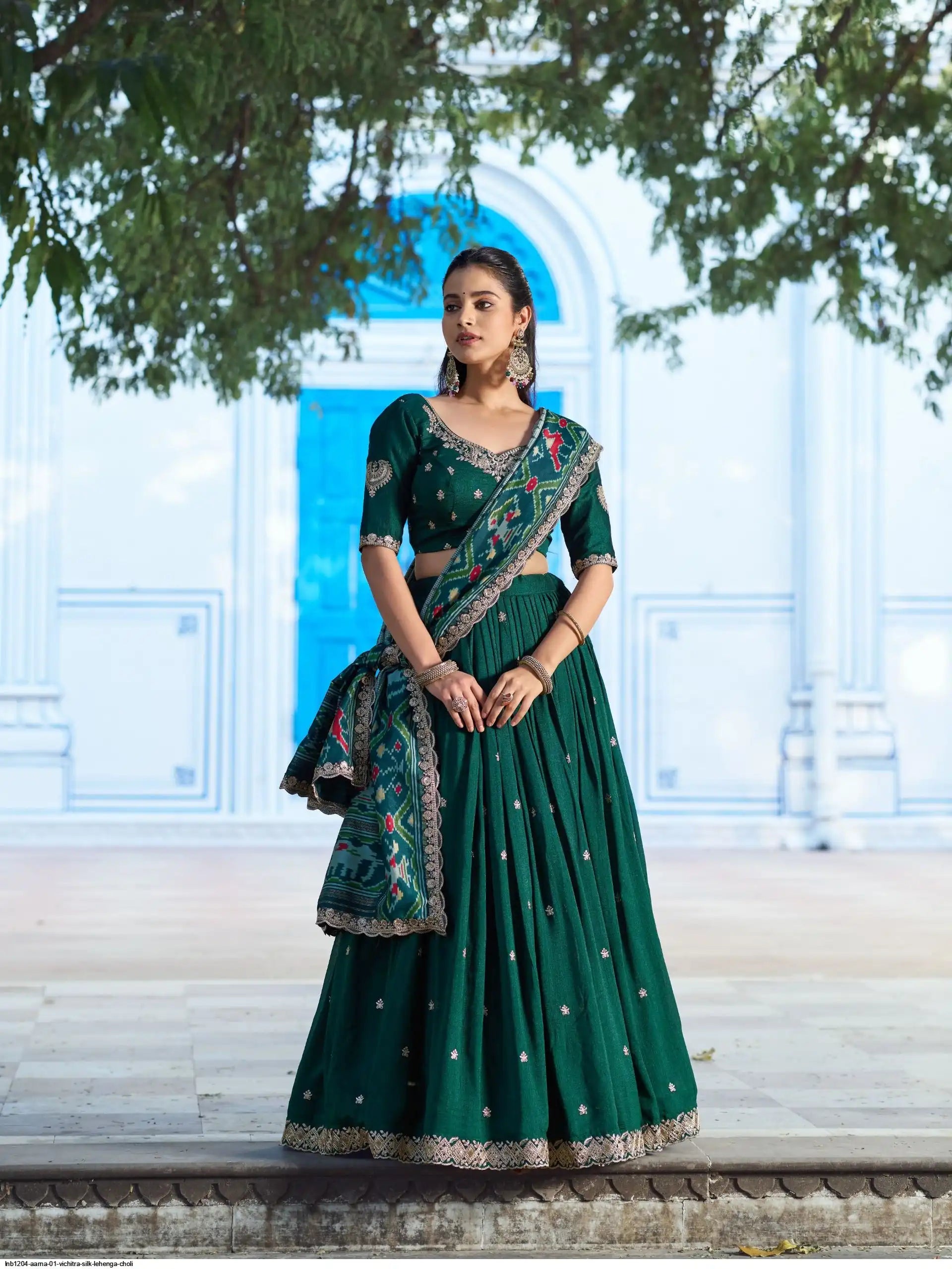 LNB1204 AARNA 01 VICHITRA SILK LEHENGA CHOLI