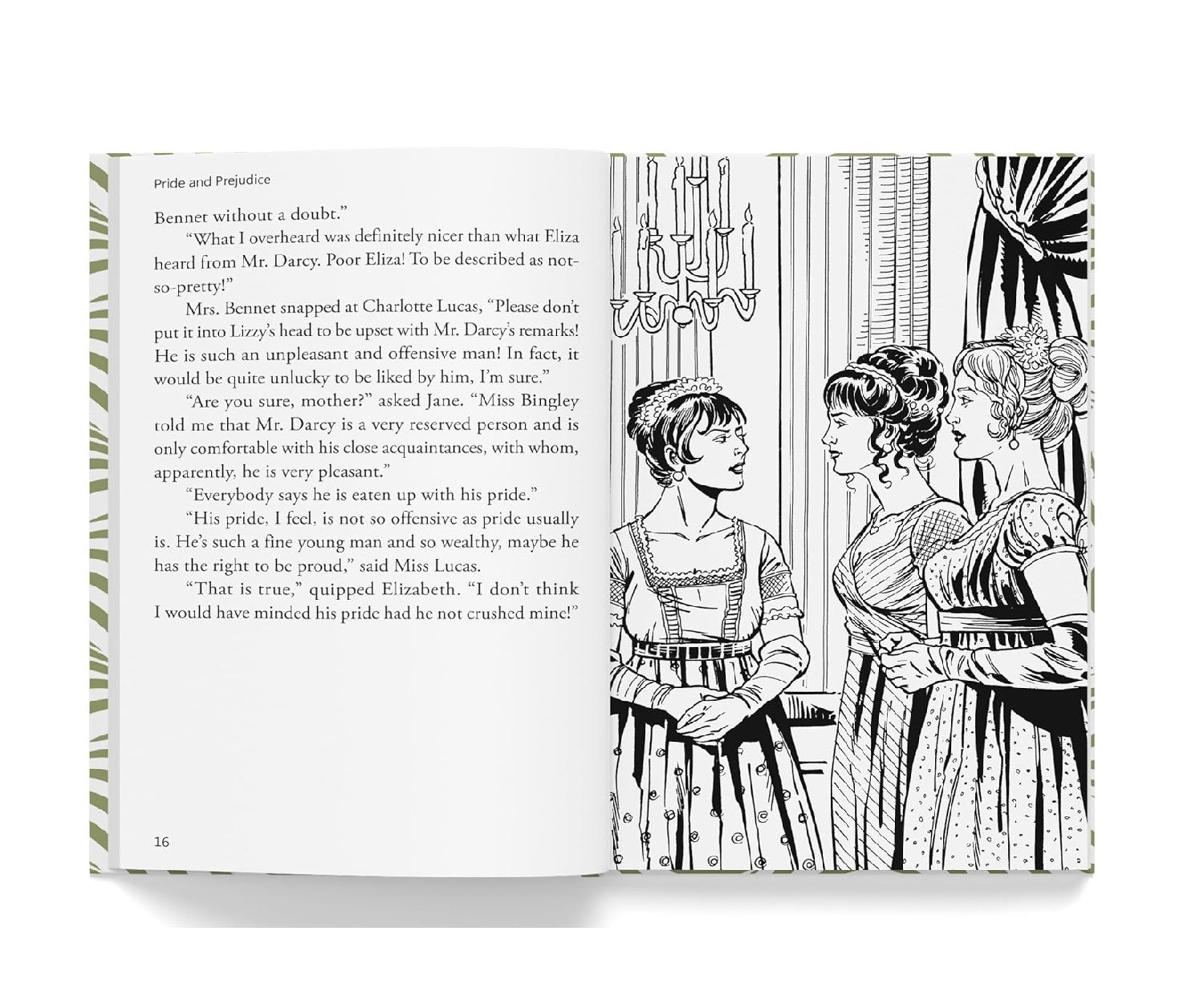 Pride and Prejudice : Illustrated Abridged Children Classics English Novel with Review Questions Hardcover Book