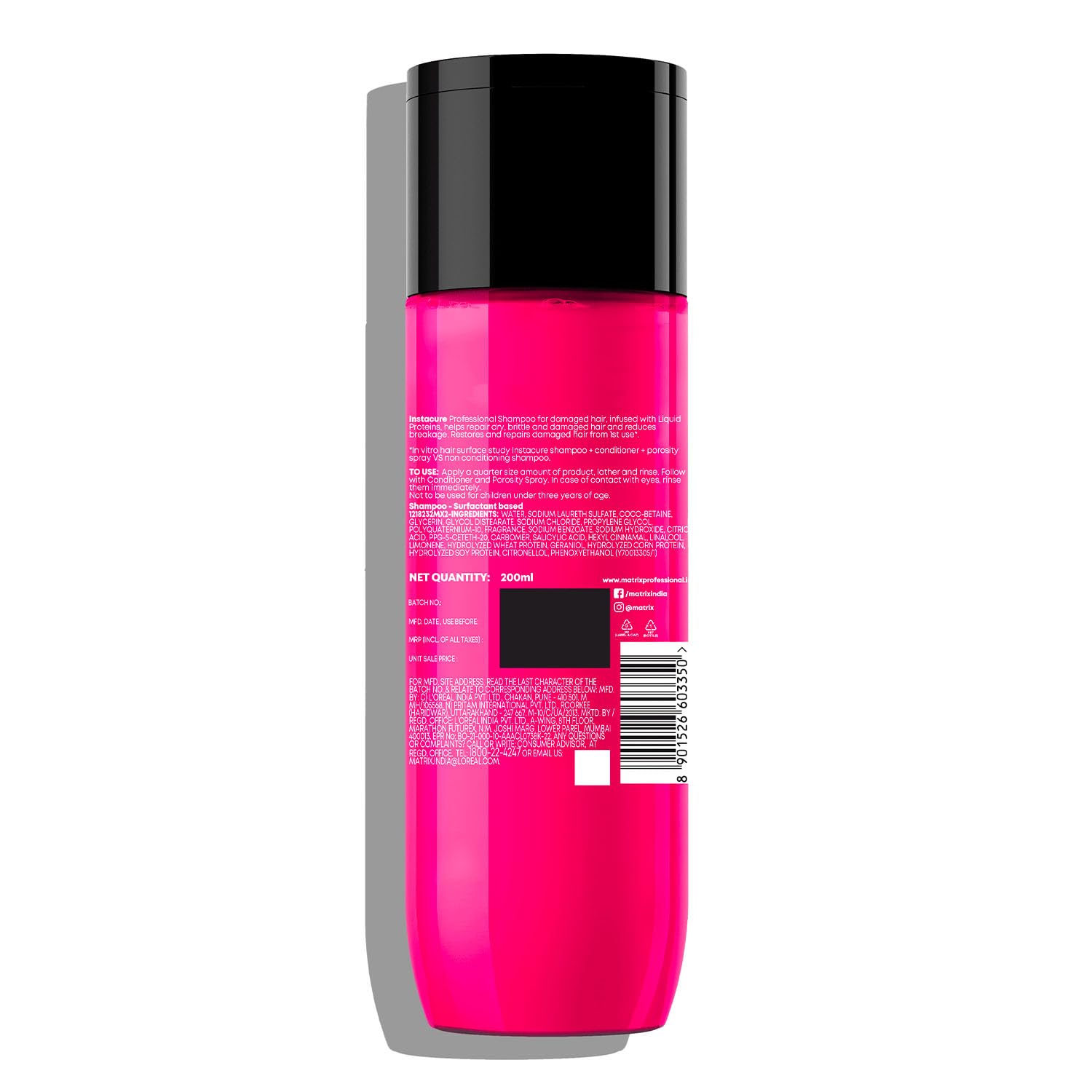 Matrix InstaCure Professional Liquid Protein Shampoo, for Damaged Hair | Reduced Split Ends, Breakage, Knotting | For All Hair Types | Paraben Free 4.1 4.1 out of 5 stars (1,426)