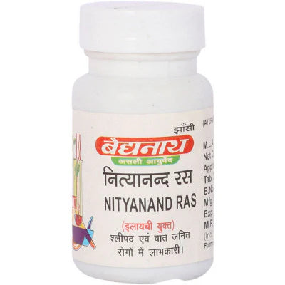 Baidyanath Nityanand Ras (Tamra Yukta) (40tab) For Elephantiasis , lymphatic filariasis