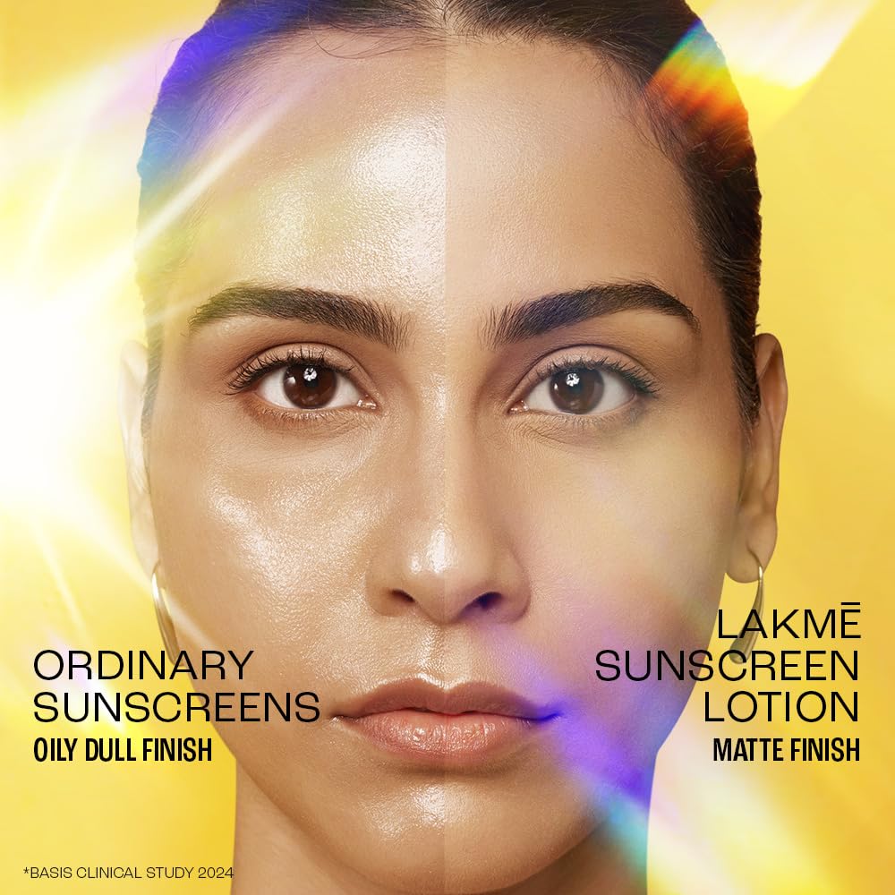 Lakme Sun Expert SPF 25 PA++ Super Matte Lotion Sunscreen, Lightweight, Non Sticky,50ml