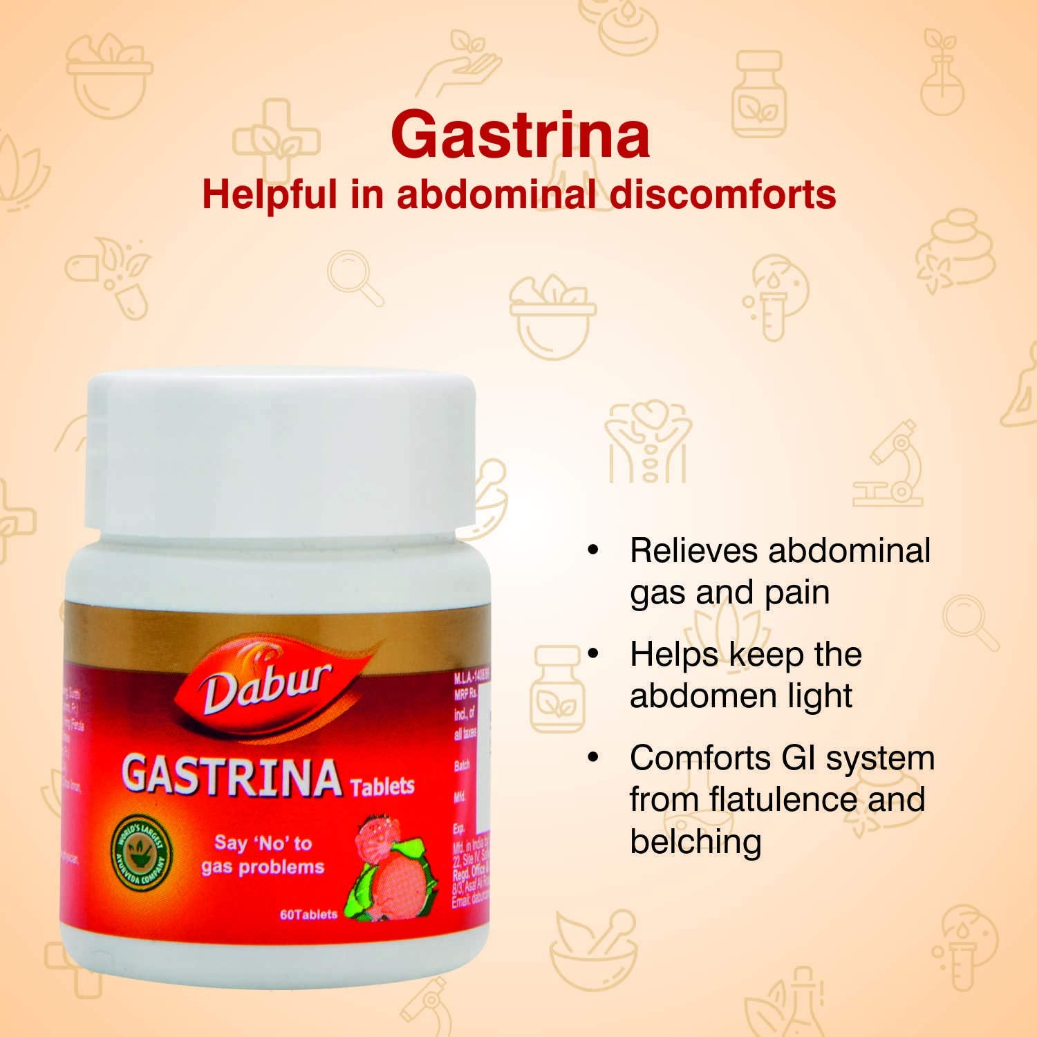 Dabur Ayurvedic Gastrina Tablet (60tab)