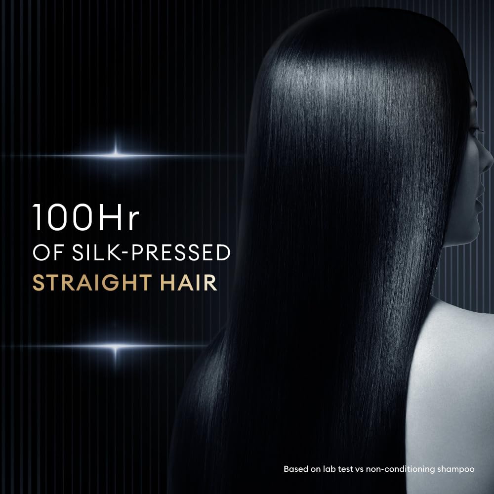 TRESemme Silk Press Pre-Wash Treatment Ampoules 4 x 15ml | Heatless Hair Straightening Treatment | Straight Hair | At-Home Treatment for straight hair