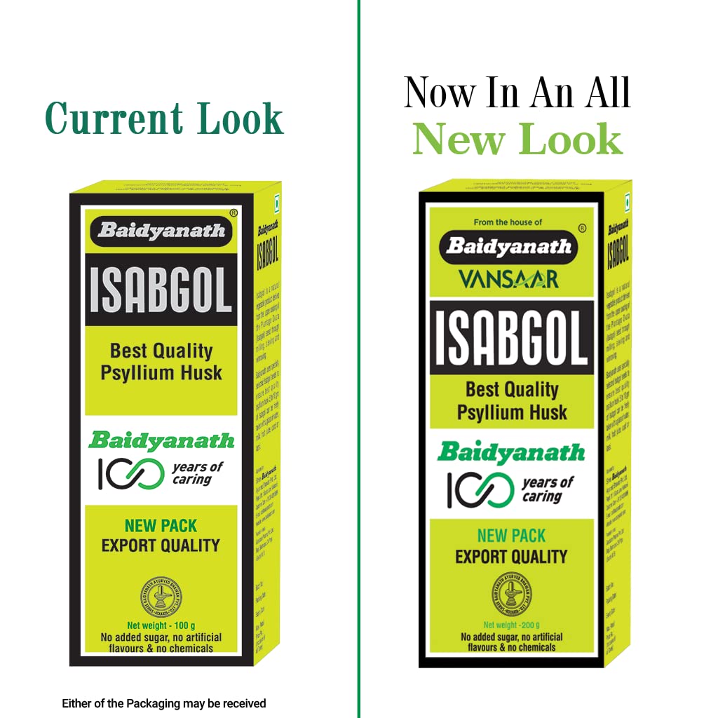 Baidyanath Vansaar Isabgol – 200gm For Constipation, Digestion, Weight Loss, Weight Management
