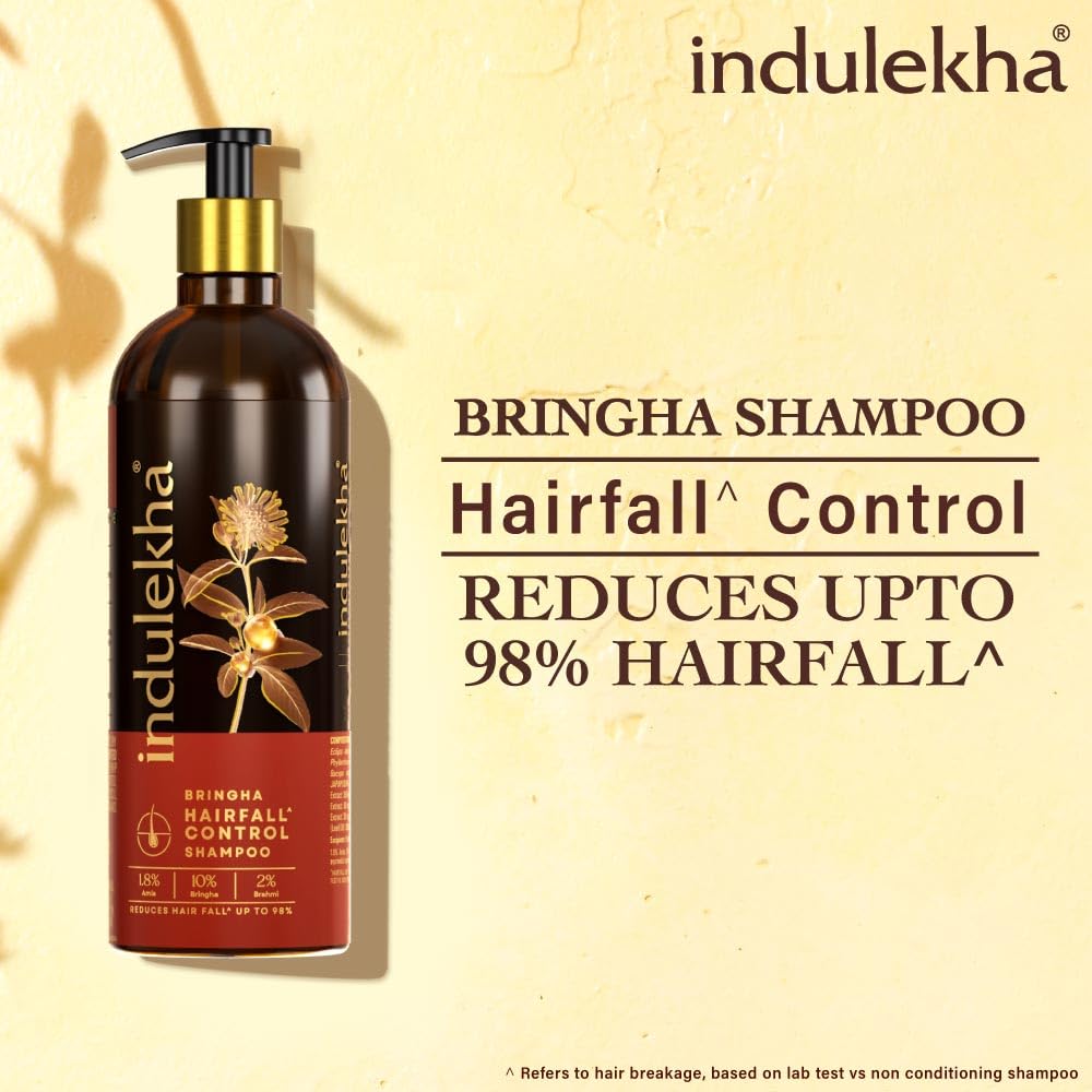Indulekha Bringha Shampoo|| Proprietary Ayurvedic Medicine for Hairfall|| 580ml