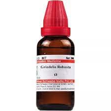 Dr Willmar Schwabe India Grindelia Robusta Mother Tincture (Q) (30ml) for asthma skin disorders cough