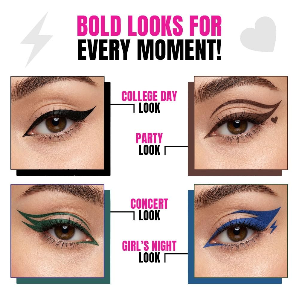 Elle 18 Eye Drama Kajal|| Super Black- Smudge-Proof|| Waterproof|| 0.35 g