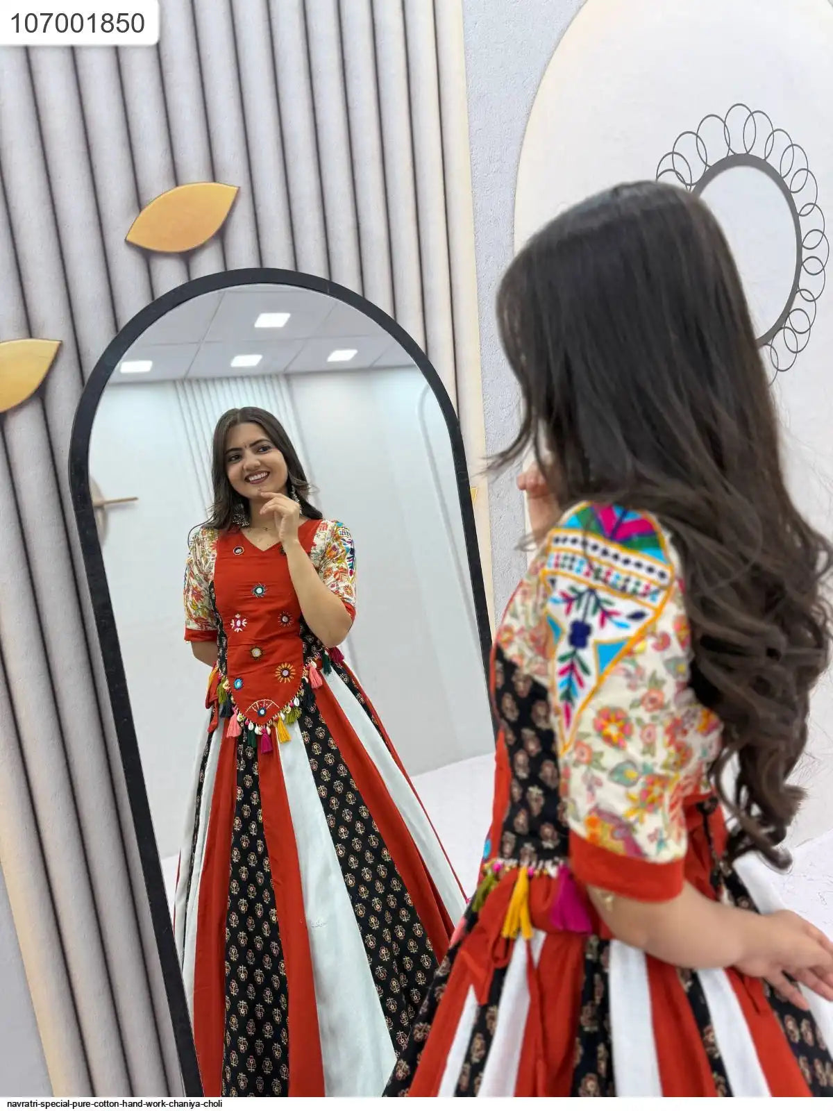 NAVRATRI SPECIAL PURE COTTON HAND WORK CHANIYA CHOLI