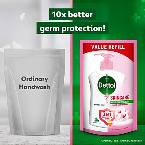 Dettol Skincare Handwash, 175 ml Refill Pack