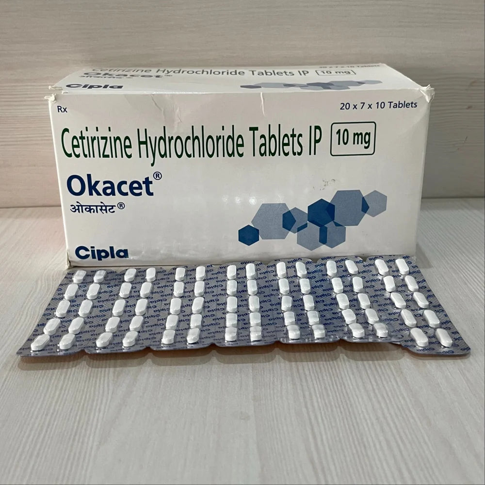 Okacet Tablet – 10 Tablets for Allergic conditions