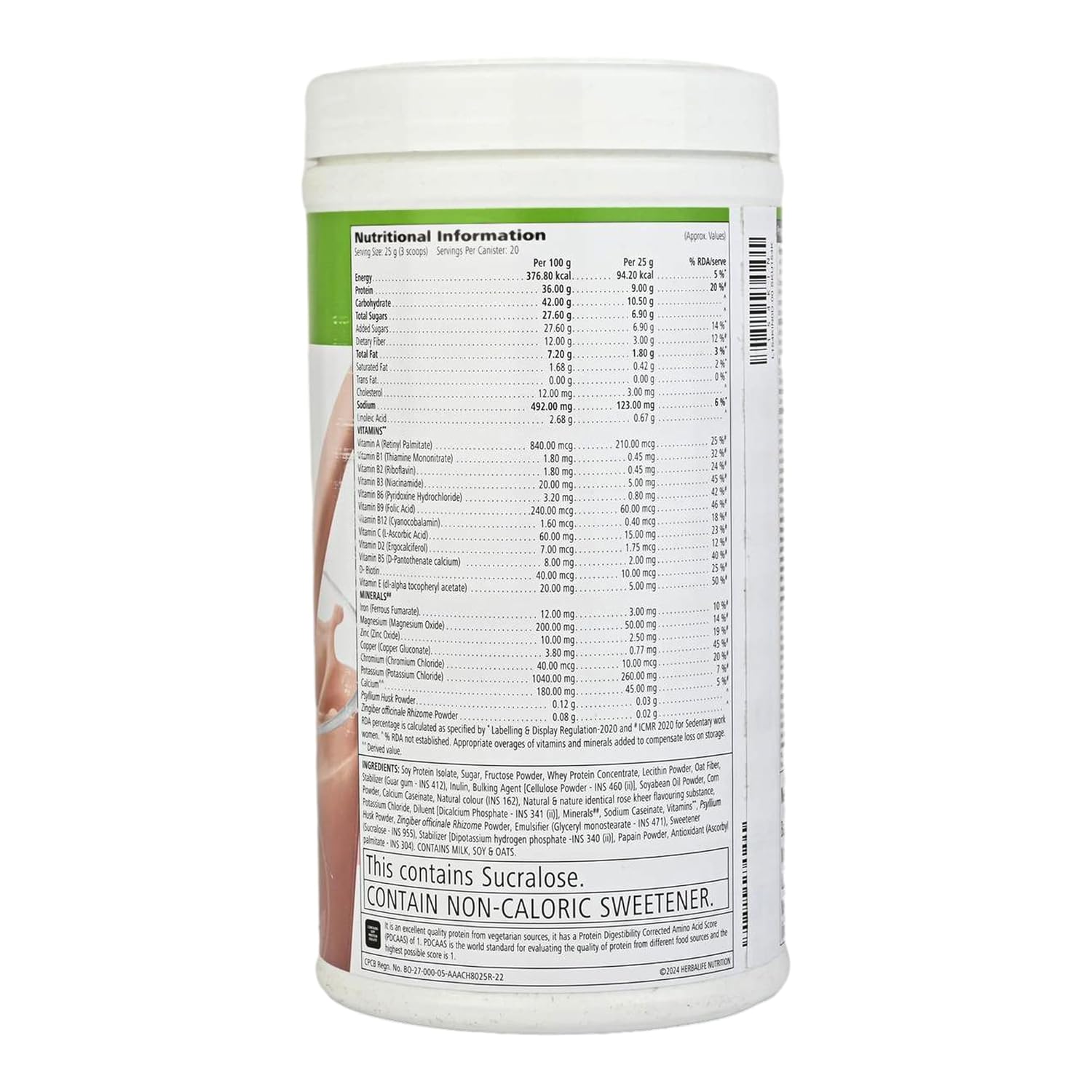 Herbalife Formula 1 - Nutritional Shake Mix - Rose Kheer Flavour - 500 gm