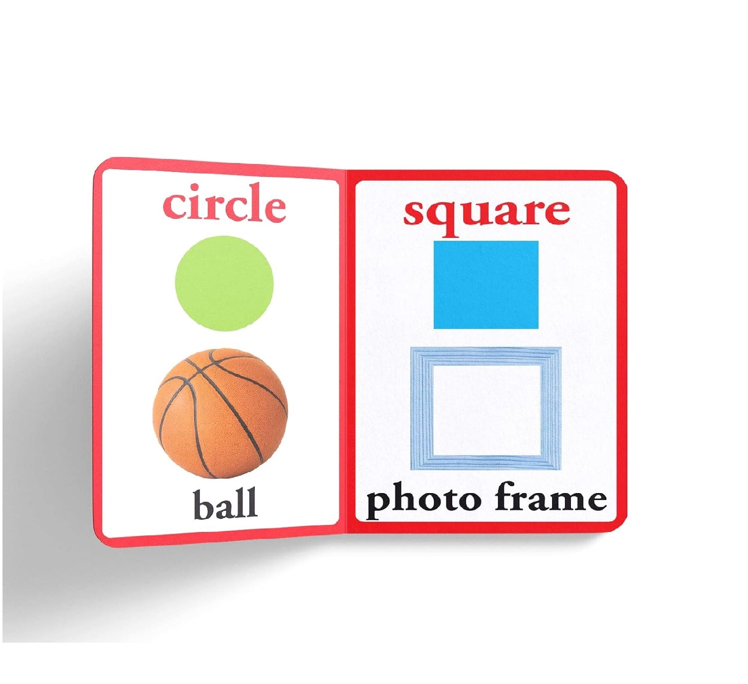 Shapes – Early Learning Board Book with Large Font: Brightly Illustrated Shape Recognition Book for Kids |  Board book