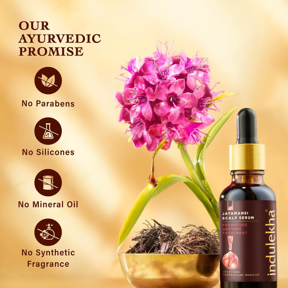 Indulekha Jatamansi Premature Greying Treatment Scalp Serum 30ml