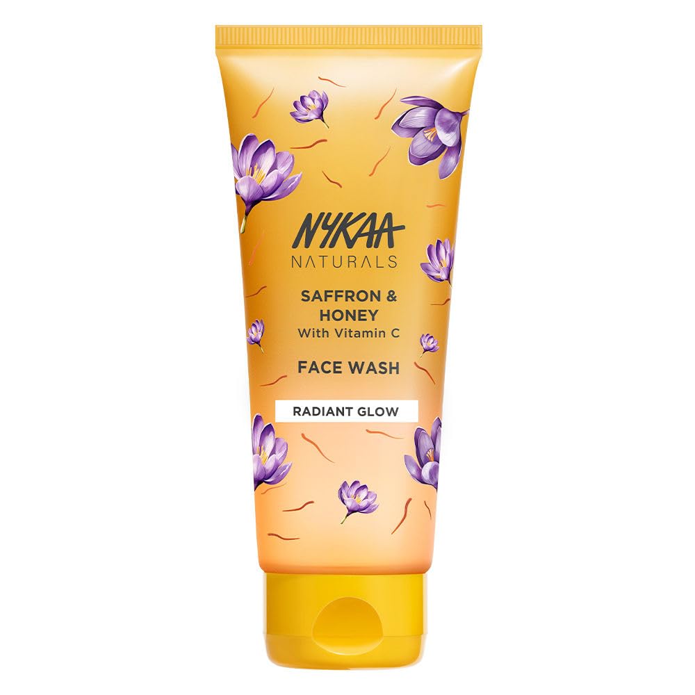 Nykaa Saffron & Honey Face Wash with Vitamin C, Radiant Glow, 100ml