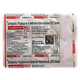 Glimestar-PM2 Tablet ER – 10 Tablets for control blood sugar level